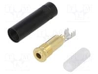 3.5 mm Metal REAN Neutrik NYS240BG Stereo line Socket with Gold Plated Contacts