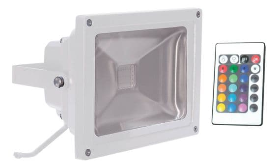 30W RGB Colour Changing LED Flood Light with Wireless Controller - L330FW