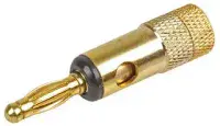 4mm High Quality Gold Plated Banana Plug with Colour Coded Bands
