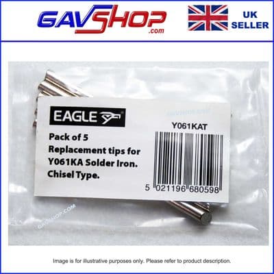 5 Pack Y061KAT Chisel Tips 60 x 4mm for Altai Y061KA Soldering Iron