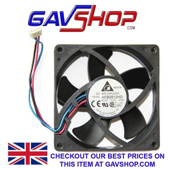 DELTA AFB0812HD 80mm x 80mm x 25mm Cooling Fan DC 12V 0.27A  PC Computer Case CPU Cooler Radiator