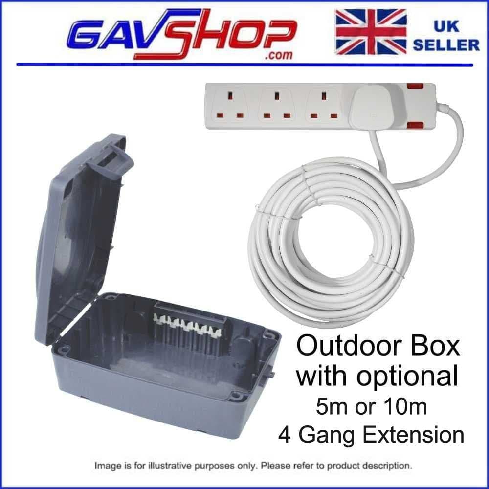 Outdoor IP54 Rated Electrical Socket Connection Box Christmas Lights