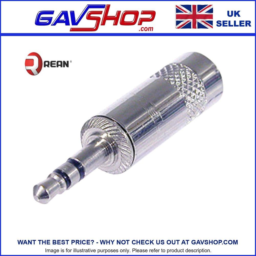 REAN NYS231 3 5 mm Stereo Metal Jack Plug