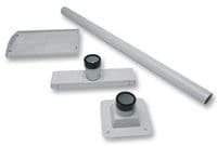 SAHARA 1m Ceiling Projector Mount with Installation Kit in Pearl Grey - 1150014