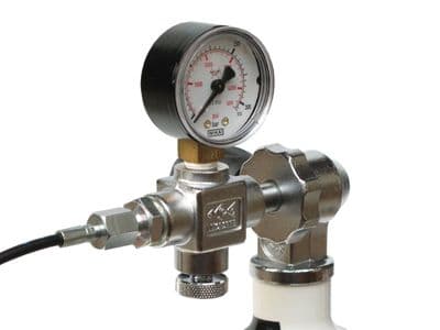 300 BAR DIN GUN CHARGING HOSE & GUAGE SYSTEM FOR DIVING BOTTLES MDE