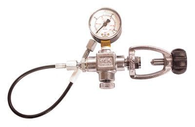 A CLAMP GUN CHARGING HOSE & GUAGE SYSTEM FOR DIVING BOTTLE'S