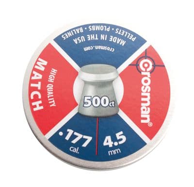 CROSMAN MATCH FLATHEAD .177 PELLET 7.9GR 4.5MM AIRGUNS PEST CONTROL