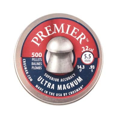 CROSMAN ULTRA MAGNUM .22 DOMED HUNTING AIRGUN PELLETS