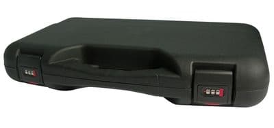 LARGE ABS PLASTIC PISTOL CASE WITH COMBINATION LOCKS 50 X 30 X 8.5CM
