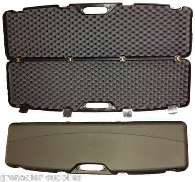 SOLUTIONS PLASTIC EGG FOAM RIFLE CASE 120CM X 34CM X 10.5CM