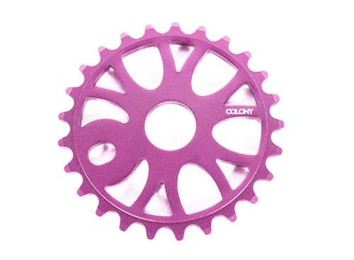 Colony Endeavour Sprocket - Team Design 25T Stamped 6061T6 - Pink
