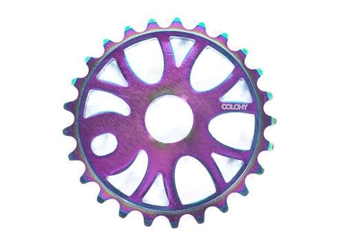Colony Endeavour Sprocket - Team Design 25T Stamped 6061T6 - Rainbow Anodise
