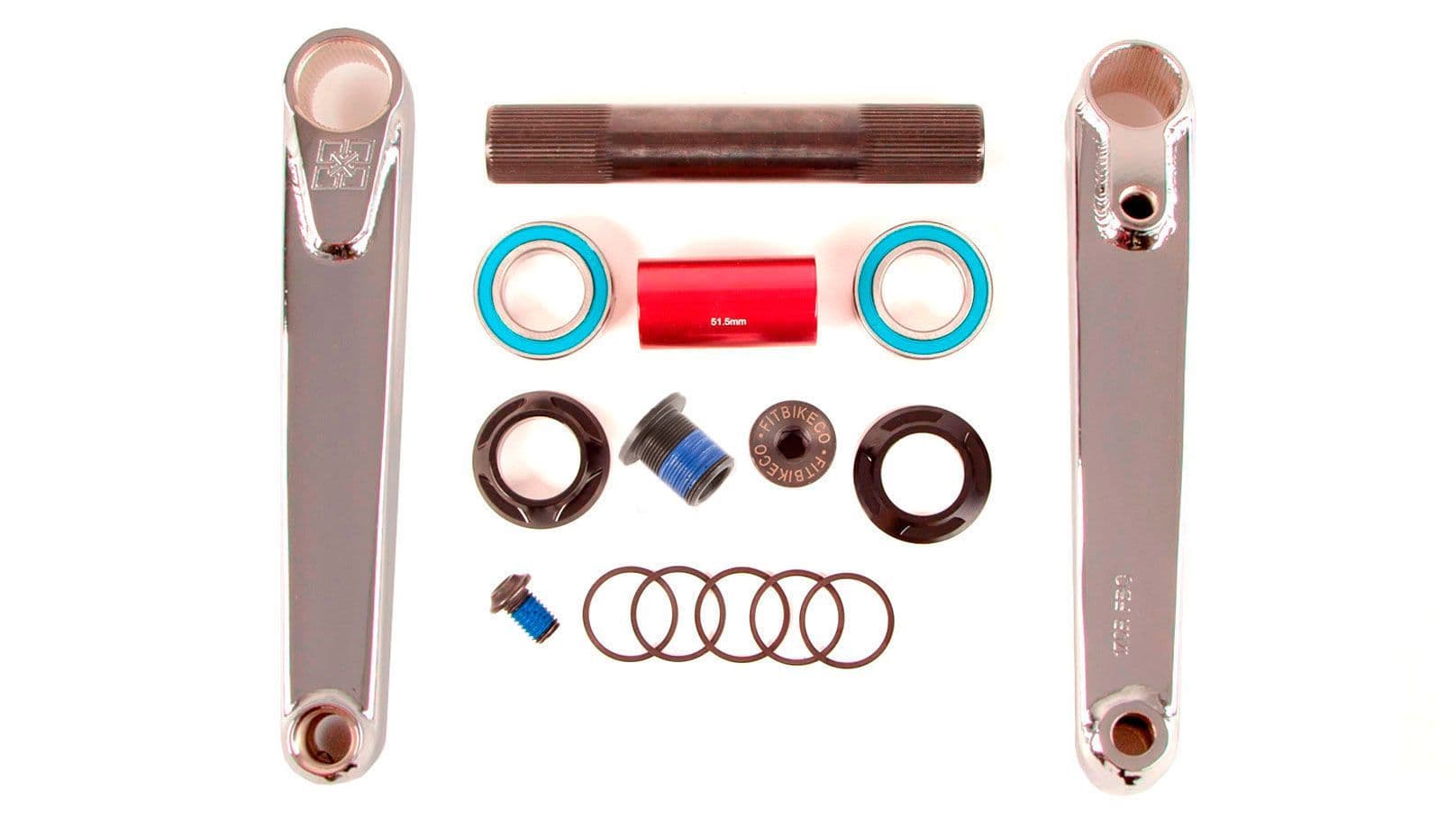 BMX クランクFIT ETHAN BLUNT 170MM CRANKS FIT Ethan Blunt Cranks 170mm Chrome