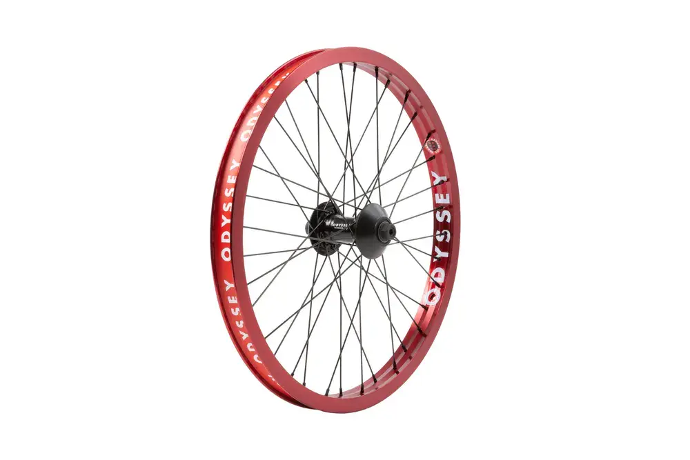 Odyssey Hazard Lite Front Wheel Red