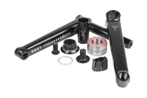 Odyssey Thunderbolt Cranks - Black (BB Not Included) - 170mm - LHD