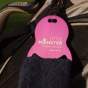 Little Monster Towel Holder and towel