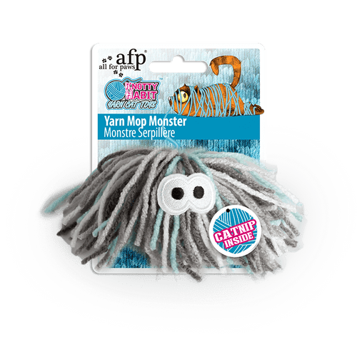 All For Paws Yarn Mop Monster Cat Nip Toy