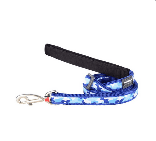 Blue Camouflage Dog Lead