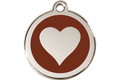 Red Dingo Dog Tag Heart