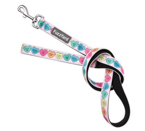 FuzzYard Dog Lead Candy Hearts