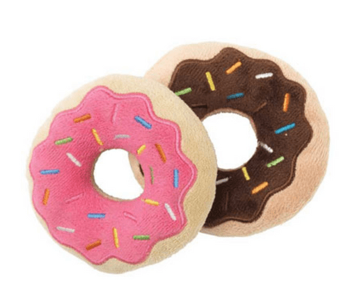 FuzzYard Plush Dog Toy Doughnut