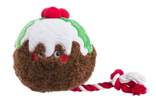 House Of Paws Xmas Rope Christmas Pudding