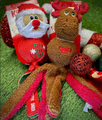 KONG HOLIDAY WUBBA REINDEER, SNOWMAN & SANTA LARGE