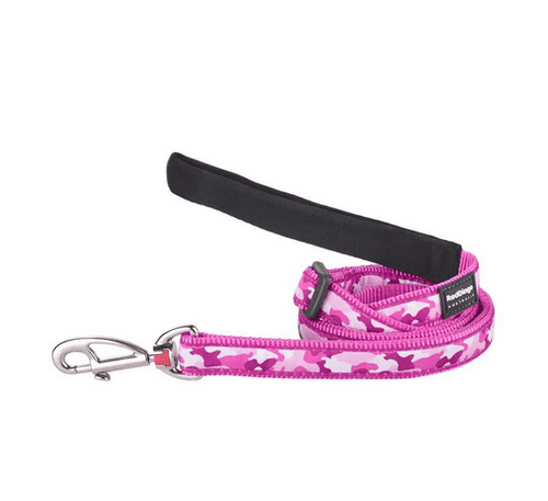 Pink Camouflage Dog Lead