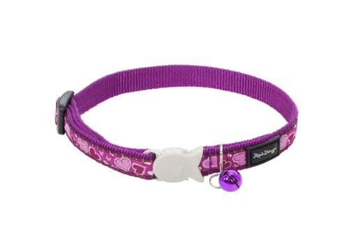 Red Dingo Cat collar Breezy Love Purple