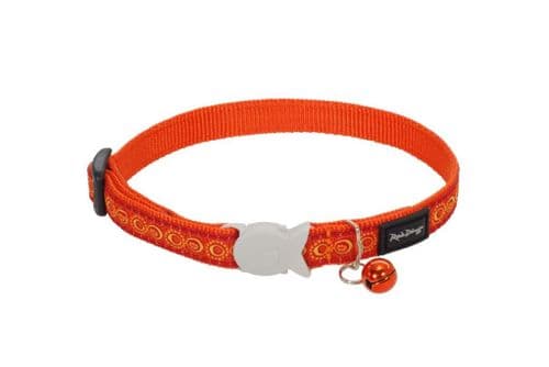 Red Dingo Cat collar Cosmos Orange