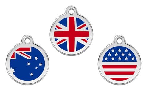 Red Dingo Cat Tag Flags