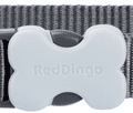 Growler Pets - Red Dingo Dog collar Classic Grey colour