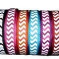 Red Dingo Reflective Dog Collar in Turquoise with light reflective zig zag design