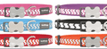 Red Dingo Reflective Dog Collar in Turquoise with light reflective zig zag design