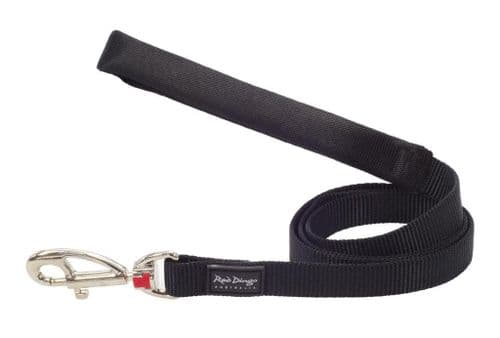 Red Dingo Dog Lead Classic Black