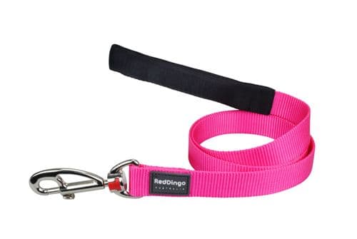 Red Dingo Dog Lead Classic Hot Pink