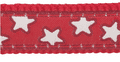 Red Dingo Dog Lead red and white stars