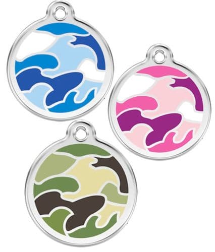 Red Dingo Dog Tag Camouflage