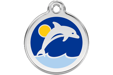Red Dingo Dog Tag Dolphin