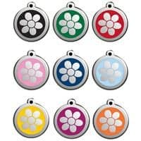 Red Dingo Dog Tag flower