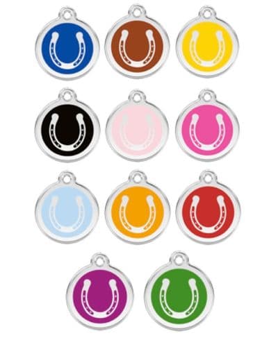 Red Dingo Dog Tag horseshoe