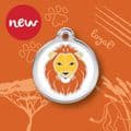 Red Dingo Dog Tag  Lion