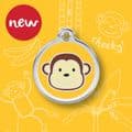 Red Dingo Dog Tag  Monkey