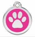 Red Dingo Dog Tag Pawprint