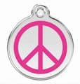 Red Dingo Dog Tag Peace