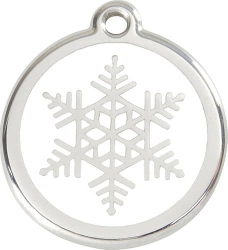 Red Dingo Dog Tag Snowflake