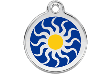 Red Dingo Dog Tag Tribal Sun