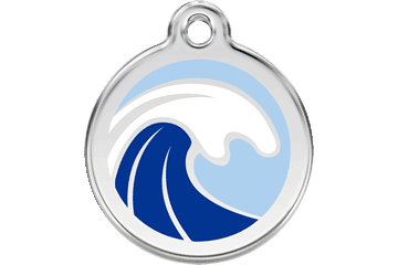 Red Dingo Dog Tag Wave