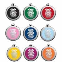 Red Dingo Dog Tag with Dog Design