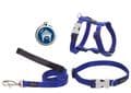 Growler Pets - Red Dingo Plain Dark Blue Dog Collar